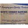 Image 3 : Hoffmaster Restaurant White extra large dinner napkins 17"x17" 2 ply case lot of 1200