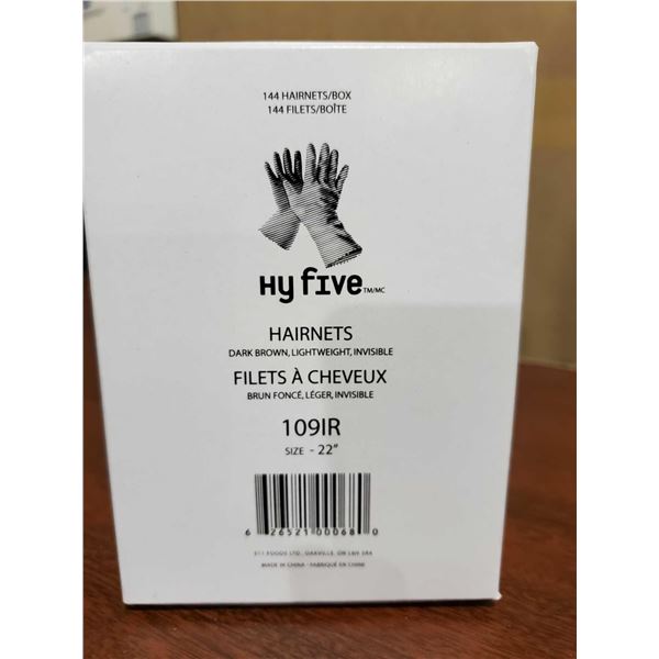HyFive Restaurant Hair Nets Case lot of 8 x 144