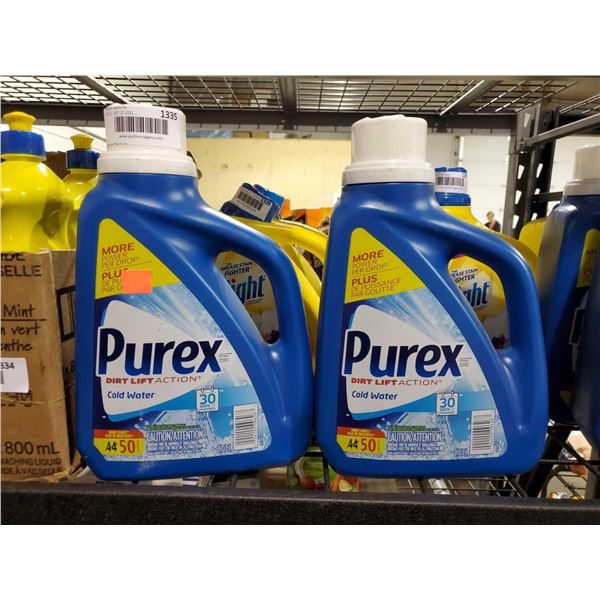 Purex cold Water Laundry Detergent Lot of 2 x 2.03L