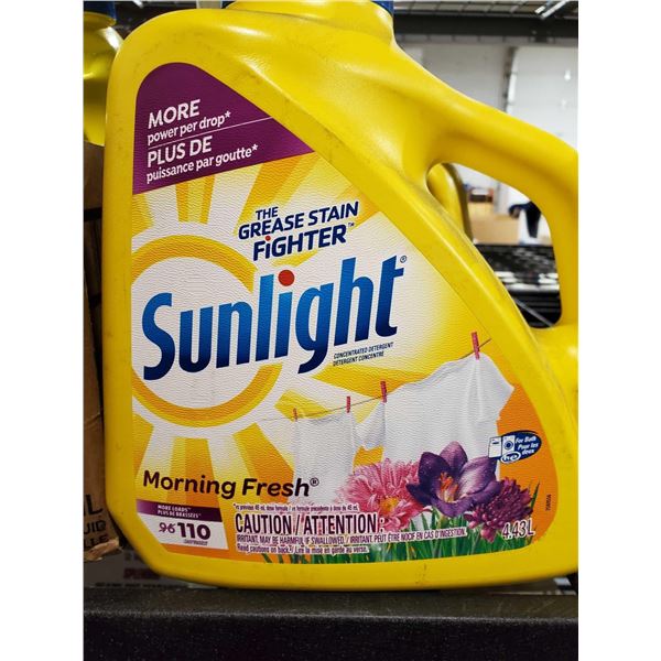 Sunlight Morning Fresh HE laundry Detergent 110 Loads 4.43L Jug