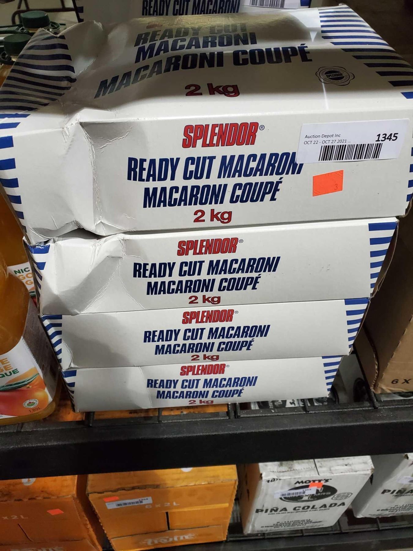 Splendor Ready cut Macaroni Lot of 4 x 2KG