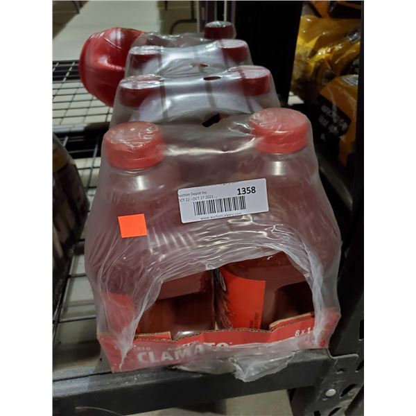 Motts Clamato Juice spicy case lot of 8 x 1.89L