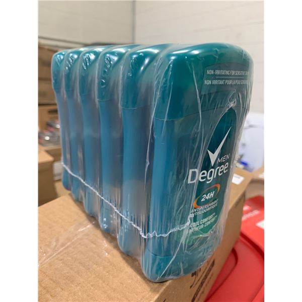 Degree 24Hour Mens antiperspirant lot of 6 tubes