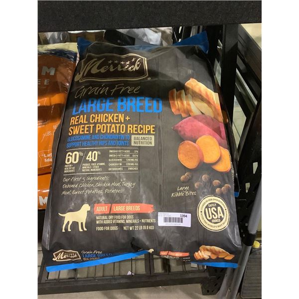 Merrick Large Breed Real chicken sweet potatoe - 22Lbs