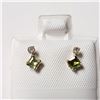 Image 1 : 10K  TOURMALINE(0.44CT) DIAMOND(0.06CT) EARRINGS