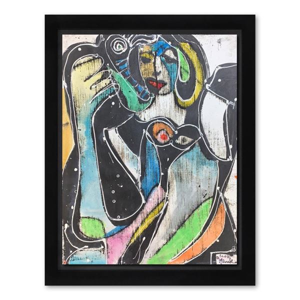 Jenik Cook Framed Original Acrylic Painting Hand Signed Letter Of Authenticity