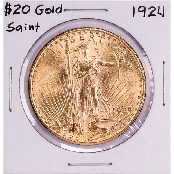 1924 $20 St Gaudens Double Eagle Gold Coin