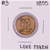 Image 1 : 1855 $3 Indian Princess Head Gold Love Token Coin