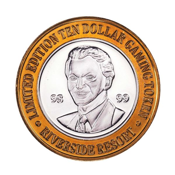 .999 Fine Silver Riverside Casino Laughlin, NV $10 Limited Edition Gaming Token