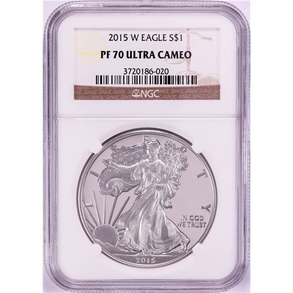 2015-W $1 Proof American Silver Eagle Coin NGC PF70 Ultra Cameo