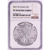 Image 1 : 2017-W $1 Proof American Silver Eagle Coin NGC PF70 Ultra Cameo