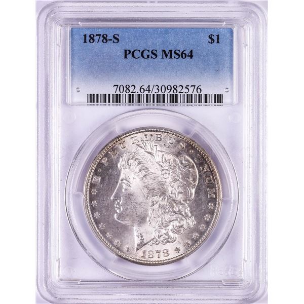 1878-S $1 Morgan Silver Dollar Coin PCGS MS64