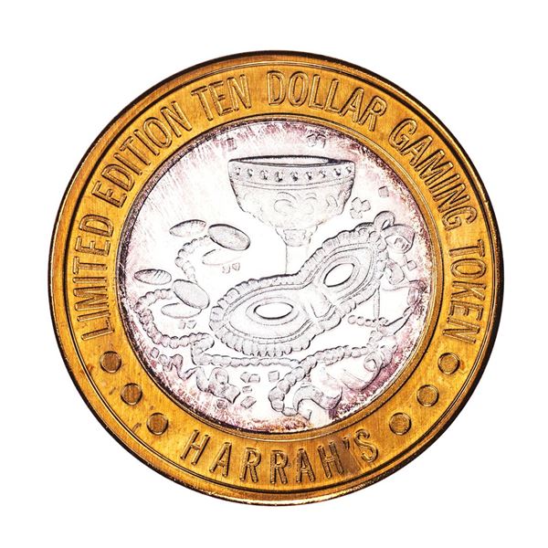 .999 Silver Harrah's Las Vegas, Nevada $10 Casino Limited Edition Gaming Token