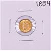 Image 1 : 1854 Type 1 $1 Liberty Head Gold Dollar Coin