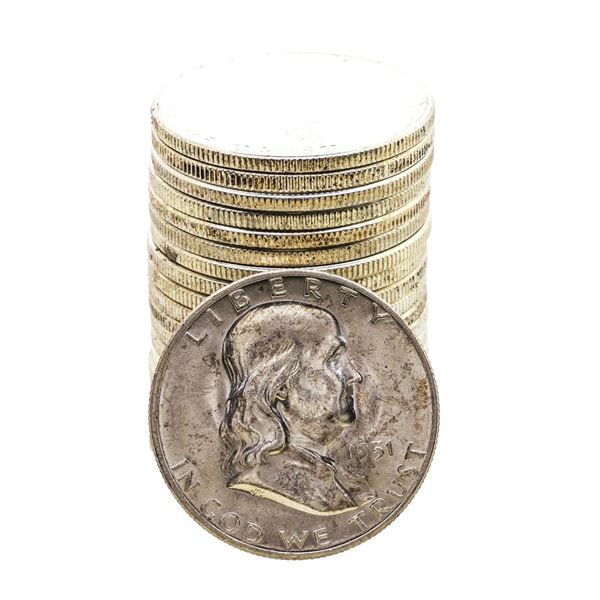 Roll of (20) Brilliant Uncirculated 1951-S Franklin Half Dollar Coins