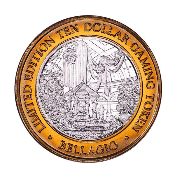.999 Silver Bellagio Las Vegas, Nevada $10 Casino Limited Edition Gaming Token