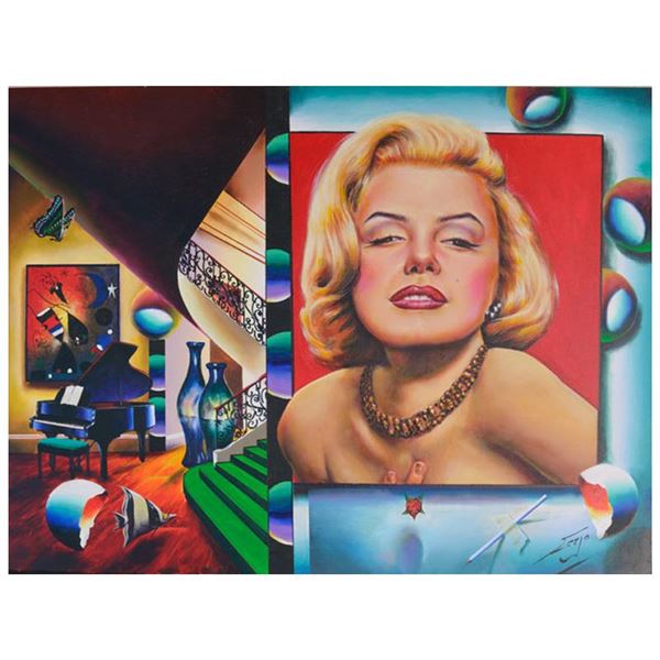 Ferjo Original "Glamorous Marilyn" Original Oil On Canvas