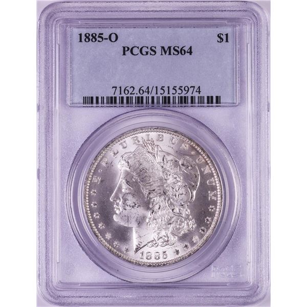1885-O $1 Morgan Silver Dollar Coin PCGS MS64
