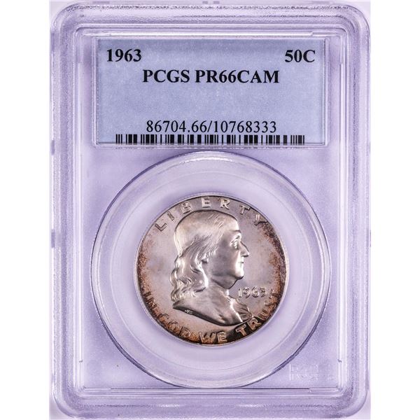 1963 Proof Franklin Half Dollar Coin PCGS PR66CAM