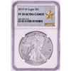 Image 1 : 2019-W $1 Proof American Silver Eagle Coin NGC PF70 Ultra Cameo