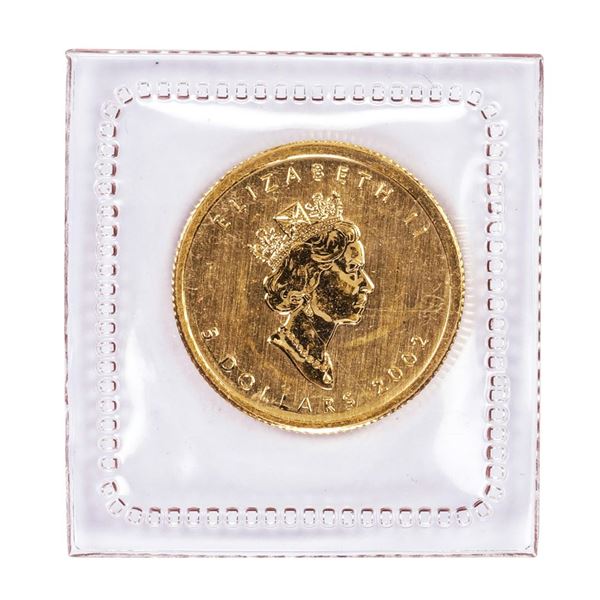 Sealed 2002 Canadian $5 Maple Leaf Gold Coin