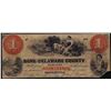 Image 1 : 1858 $1 Bank of Delaware County Chester, PA Obsolete Note