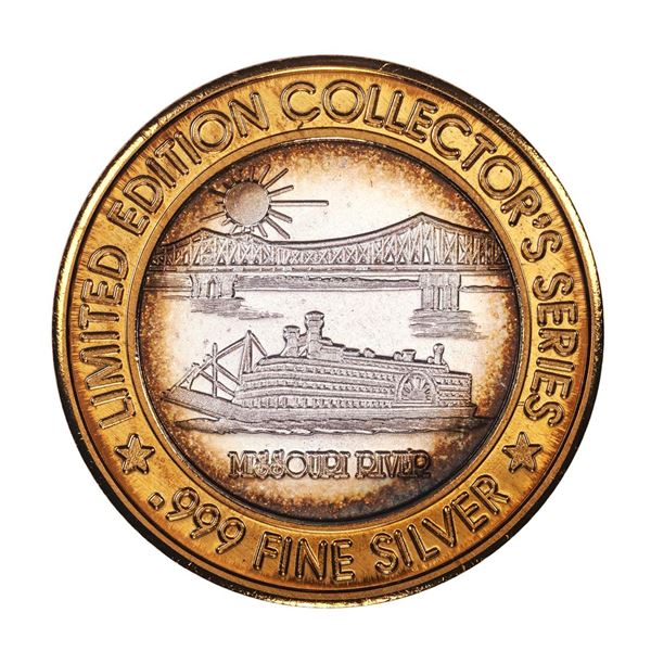 .999 Fine Silver Casino St. Charles Riverfront $10 Limited Edition Gaming Token