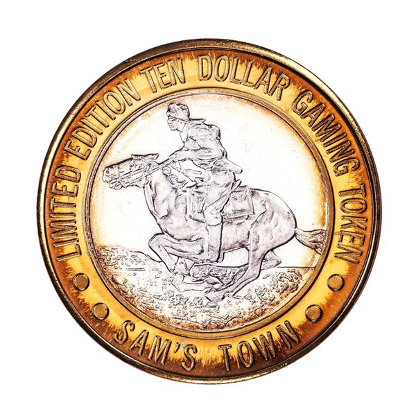 .999 Silver Sam's Town Las Vegas, NV $10 Casino Limited Edition Gaming Token