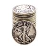 Image 1 : Roll of (20) Mixed Date Walking Liberty Half Dollar Coins