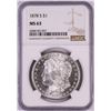 Image 1 : 1878-S $1 Morgan Silver Dollar Coin NGC MS63