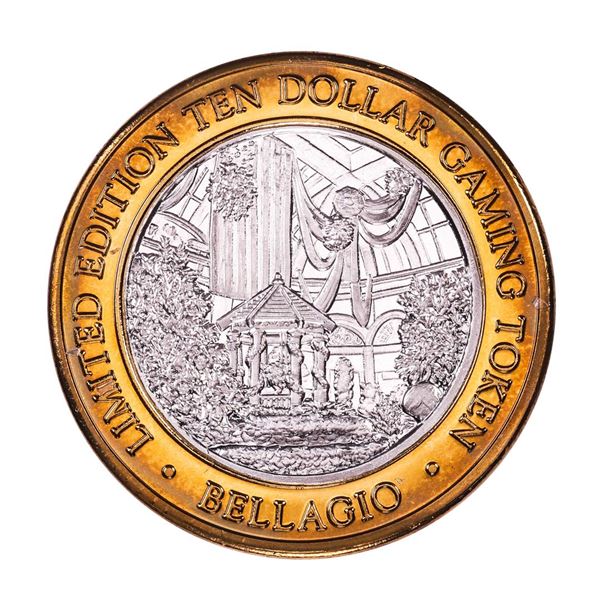 .999 Silver Bellagio Las Vegas, Nevada $10 Casino Limited Edition Gaming Token