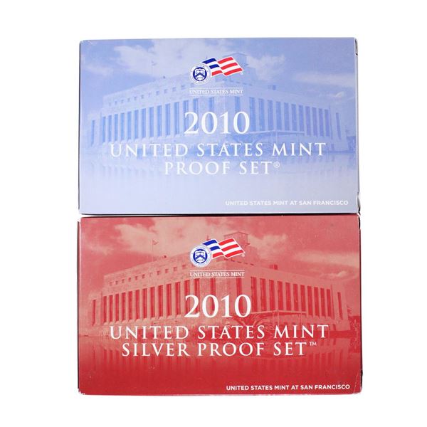 Lot of (2) 2010 United States Mint Proof Sets