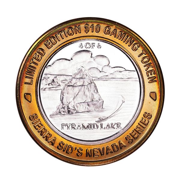 .999 Silver Sierra Sids Sparks, Nevada $10 Casino Limited Edition Gaming Token