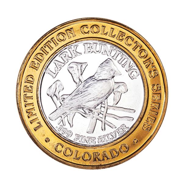 .999 Fine Silver Colorado Central Station Casino $10 Limited Edition Gaming Token
