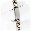 Image 6 : Rolex Ladies Two Tone Factory Silver Tapestry Dial Datejust Wristwatch