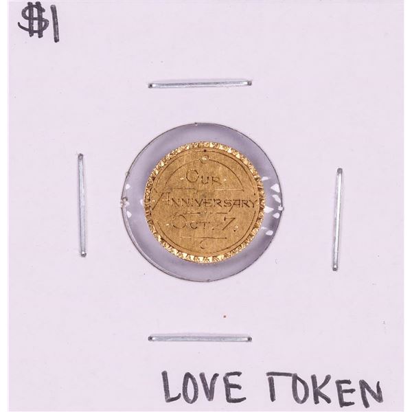 $1 Indian Princess Head Gold Dollar Love Token Coin