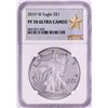 Image 1 : 2019-W $1 Proof American Silver Eagle Coin NGC PF70 Ultra Cameo