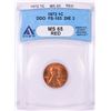 Image 1 : 1972 Double Die Obverse Lincoln Memorial Cent Coin ANACS MS65RD