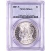 Image 1 : 1887-S $1 Morgan Silver Dollar Coin PCGS MS64+