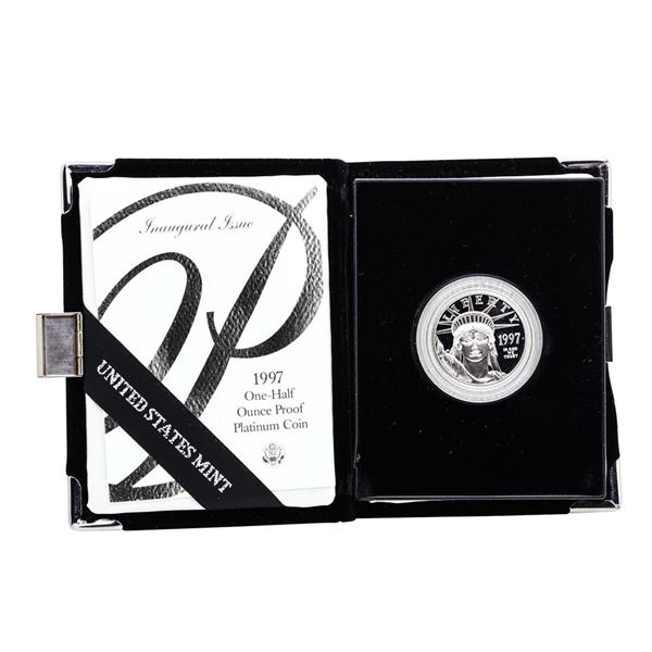 1997-W $50 Proof Platinum American Eagle Coin w/Box & COA