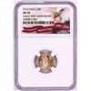 Image 1 : 2016 $5 American Gold Eagle Coin NGC MS70
