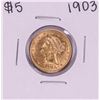 Image 1 : 1903 $5 Liberty Head Half Eagle Gold Coin