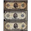 Image 1 : Lot of (3) 1914 $5 Federal Reserve Bank Notes