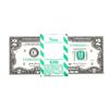 Image 1 : Pack of (100) Consecutive 2017A $2 Federal Reserve STAR Notes Philadelphia