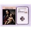 Image 1 : 1546 KB Hungary Denar 'Madonna and Child' Coin NGC AU58 w/ Story Box