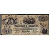 Image 1 : 1855 $5 The Valley Bank of Maryland Hagerstown Obsolete Note