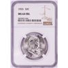 Image 1 : 1955 Franklin Half Dollar Coin NGC MS64FBL