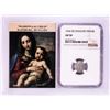 Image 1 : 1546 KB Hungary Denar 'Madonna and Child' Coin NGC AU50 w/ Story Box