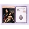 Image 1 : 1546 KB Hungary Denar 'Madonna and Child' Coin NGC AU50 w/ Story Box