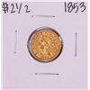 Image 1 : 1853 $2 1/2 Liberty Head Quarter Eagle Gold Coin